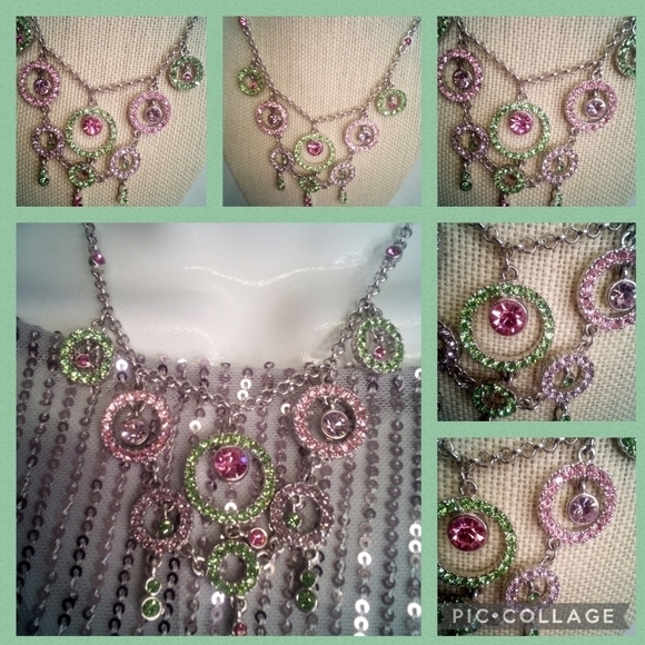 Sliver bling Necklace - Picture 2 of 8